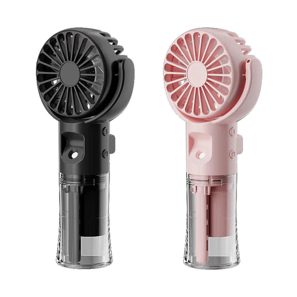 Portable Misting Fan – Handheld & Neck Fan with 4 Speeds