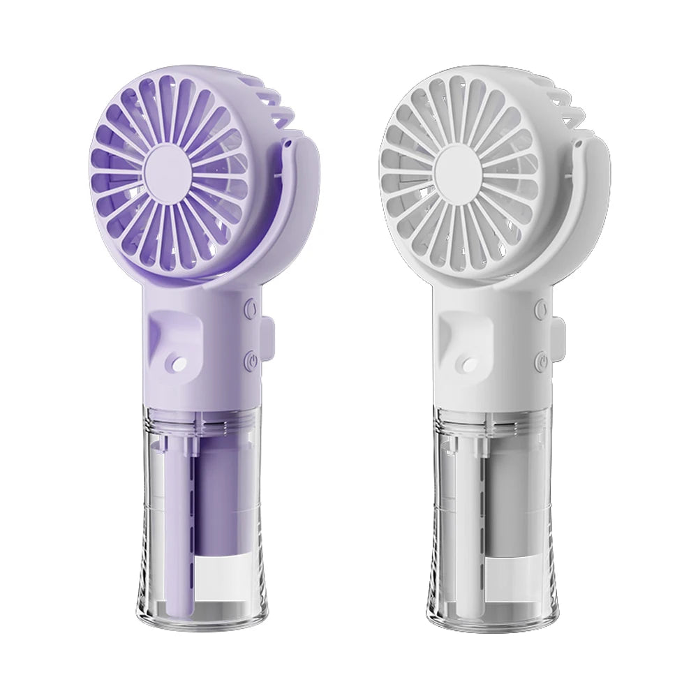 Portable Misting Fan – Handheld & Neck Fan with 4 Speeds